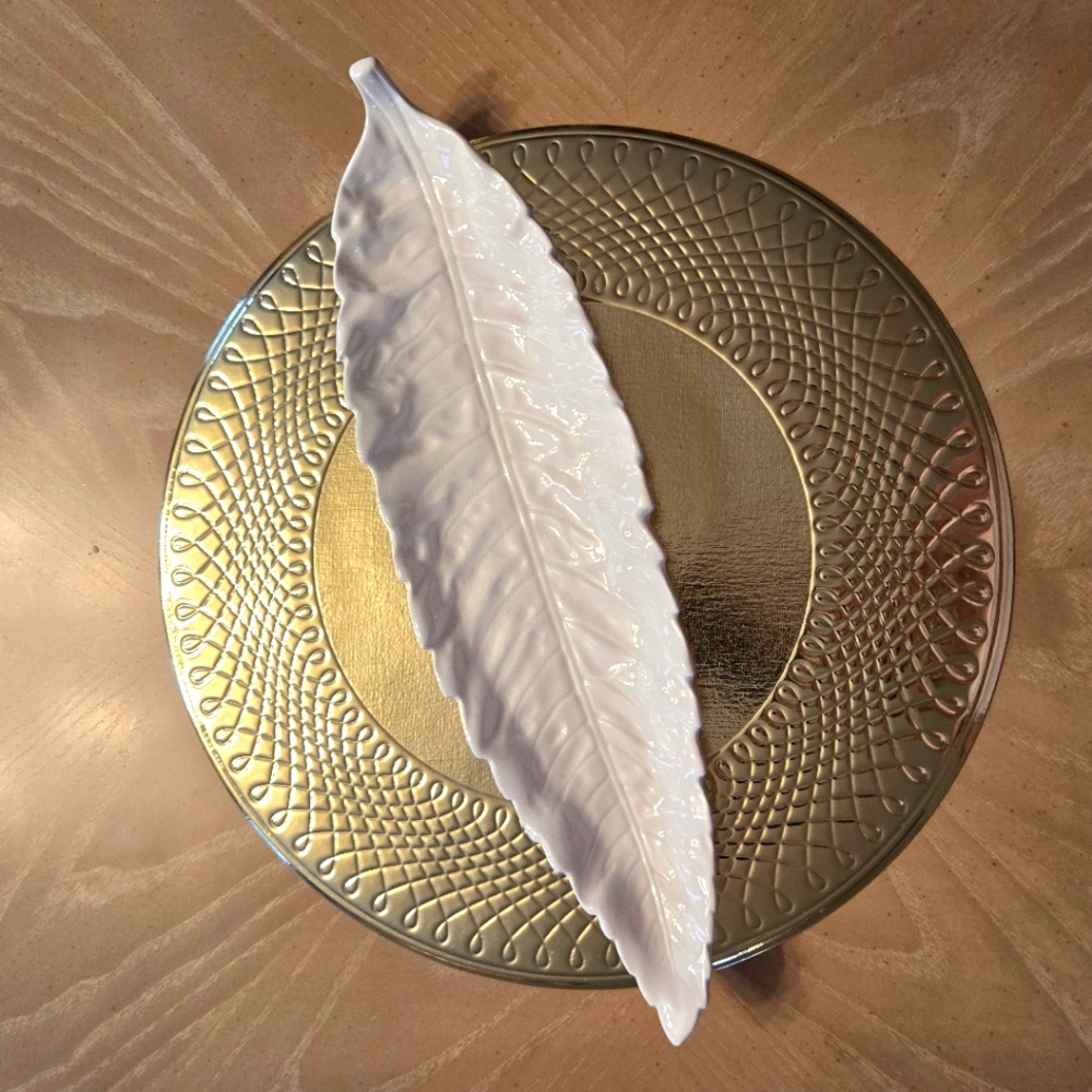 Vintage Spode Imperial Porcelain Appetizer Dish, Leaf Design